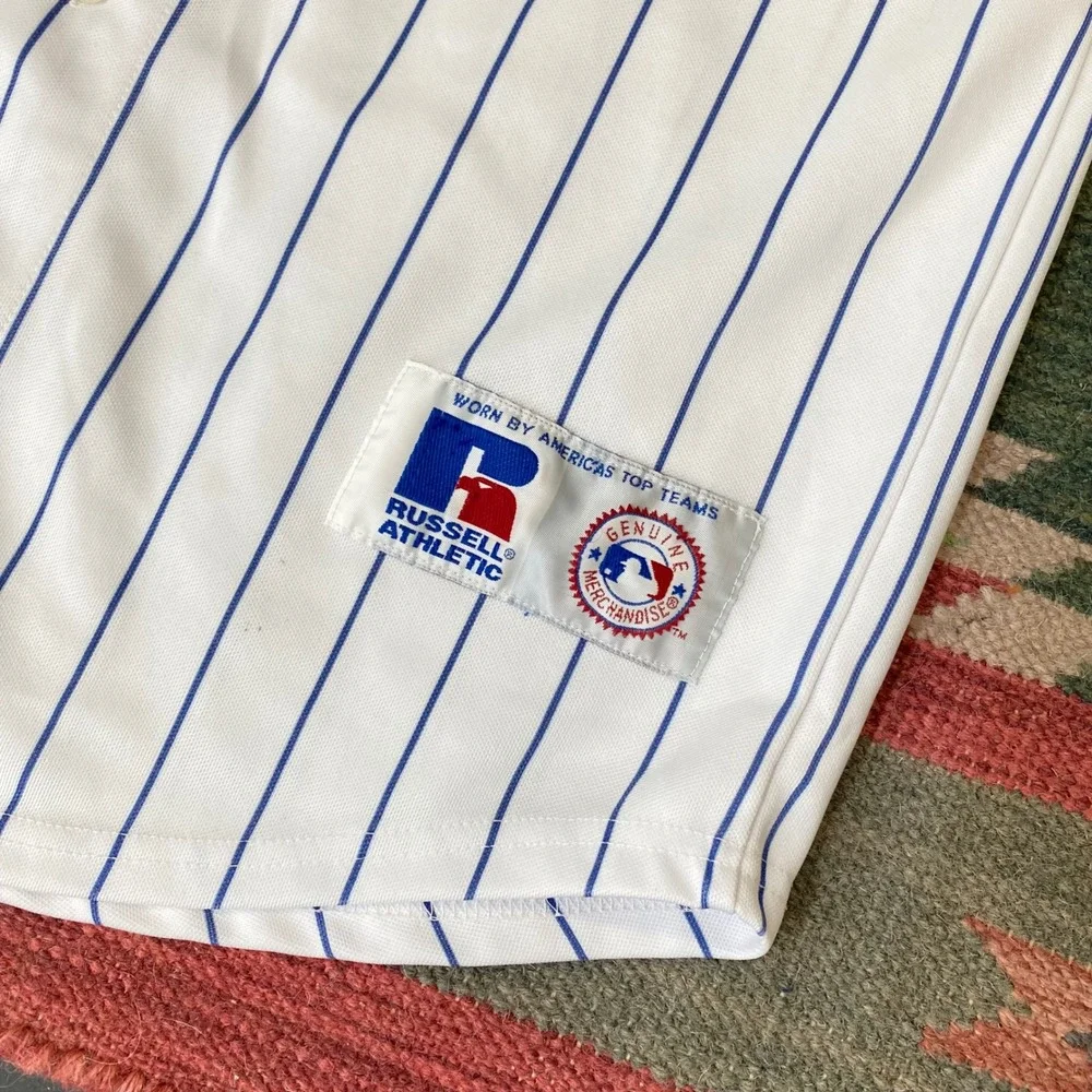 Russell Athletic Chicago Cubs Mark Prior 22 Pinstripe Baseball Jersey 14/16Y